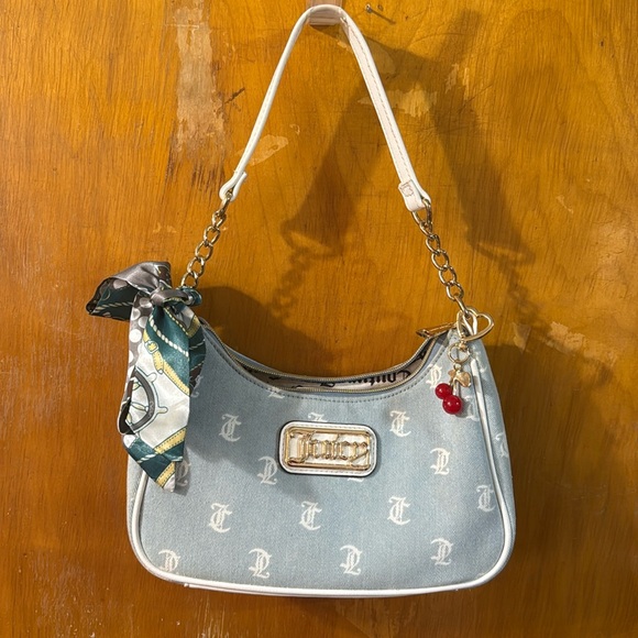 Juicy Couture Handbags - Vintage juicy Couture Blue Designer Shoulder Bag